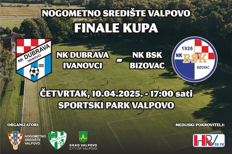 U četvrtak finale Kupa Nogometnog središta Valpovo